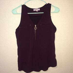 Maroon temp/blouse